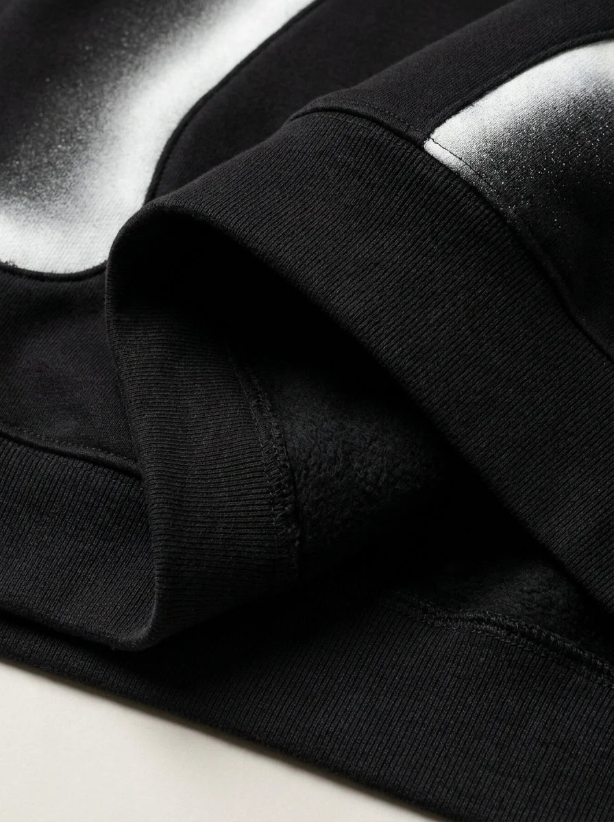 Close-up of the COLVIRE pixel knit cotton fabric